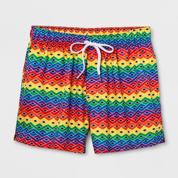 pride swim shorts